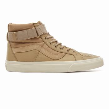 Damske Kotnikove Tenisky Vans Suede Leather Sk8-Hi Reissue Strap Ballistic/Cornstalk VA02RONBA